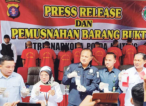 pemusnahan sabu
