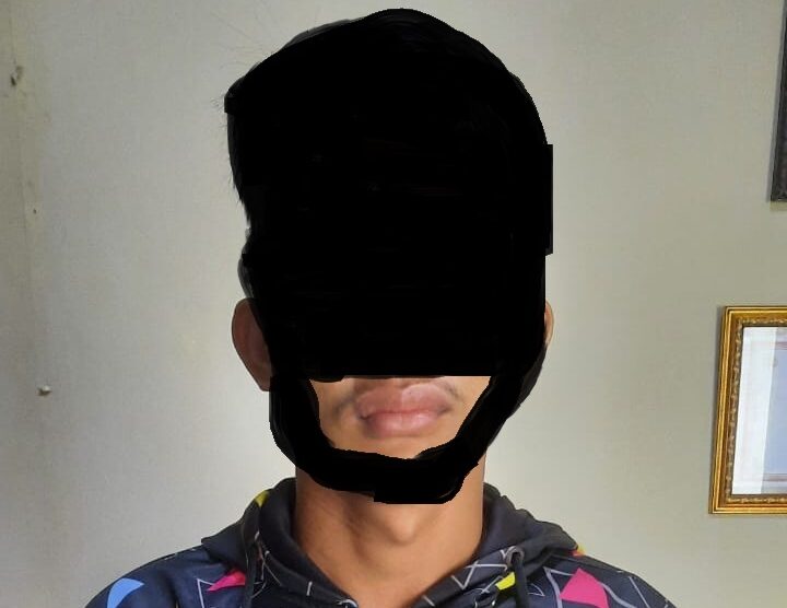 Pelaku kasus persetubuhan yang telah diamankan oleh pihak kepolisian Polres Pulpis.(istimewa/polres pulpis)