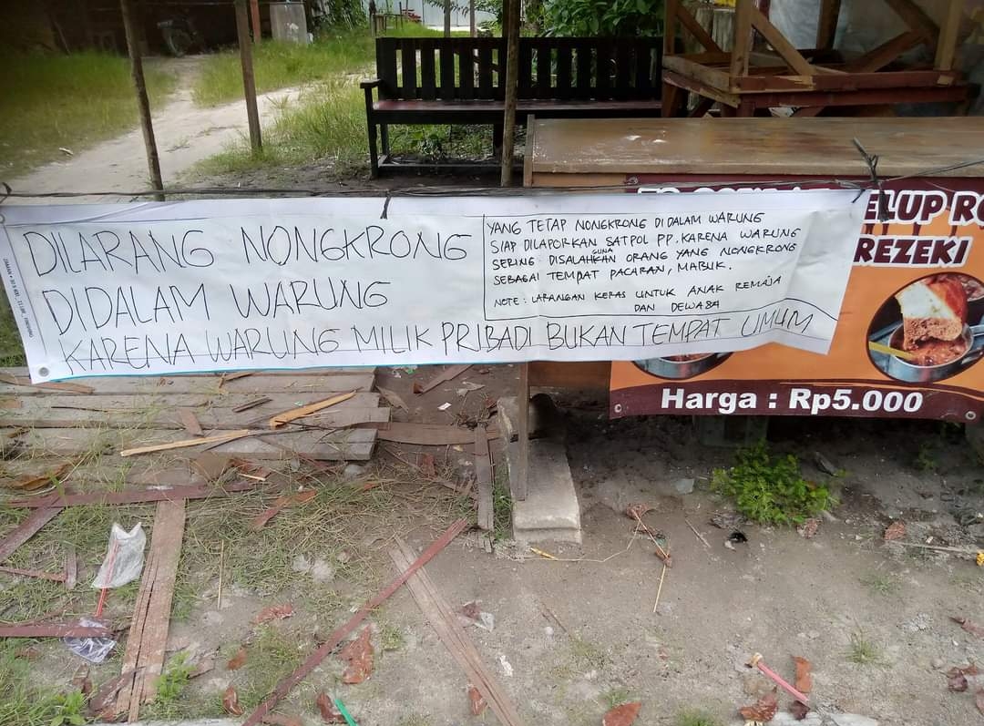 warung dirusak