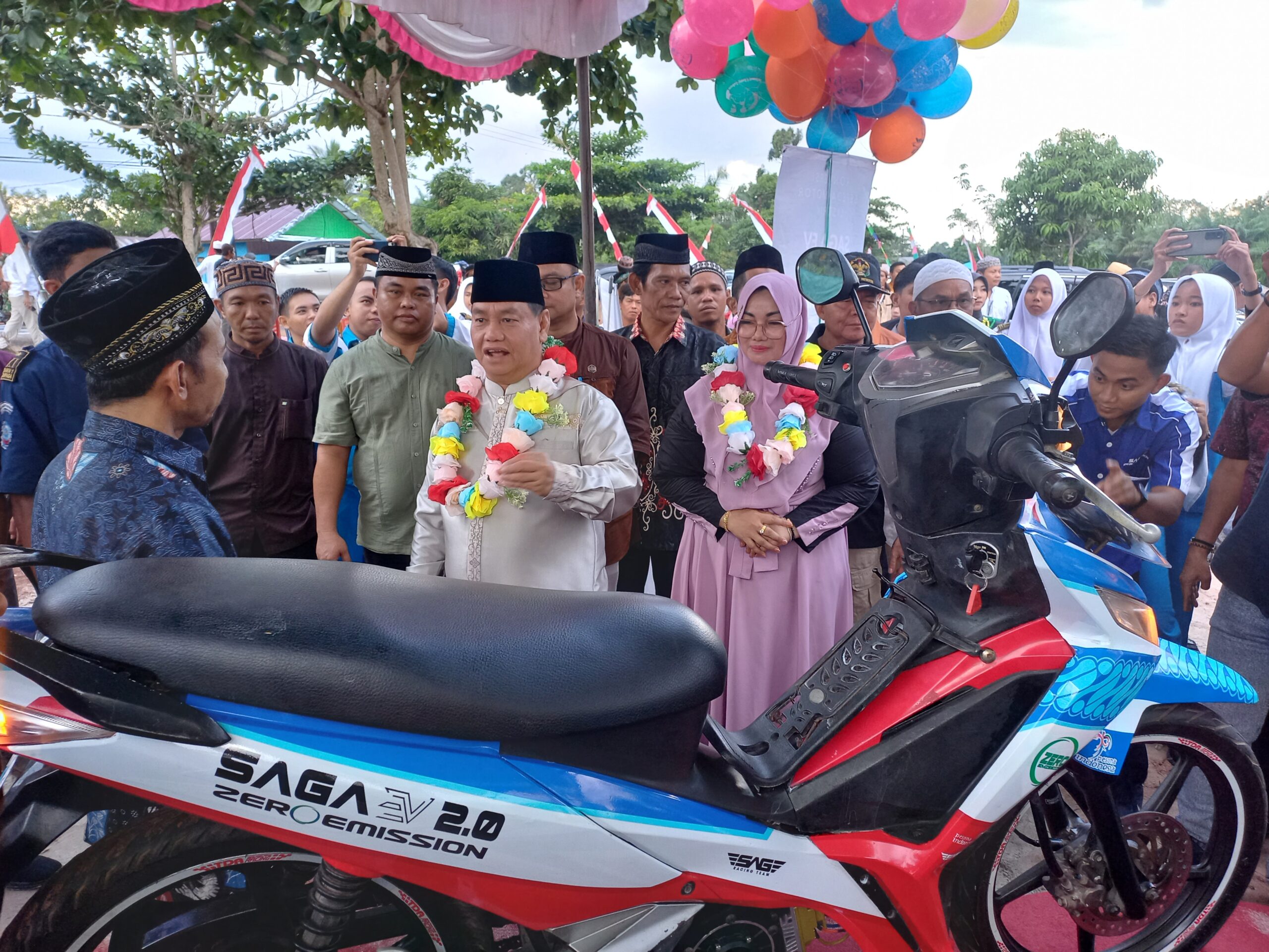 motor listrik hasil konversi yang dilakukan murid SMKN 1 Cempaga Kabupaten Kotim