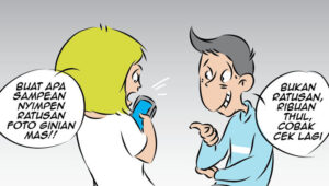 ilustrasi penyebar foto bugil