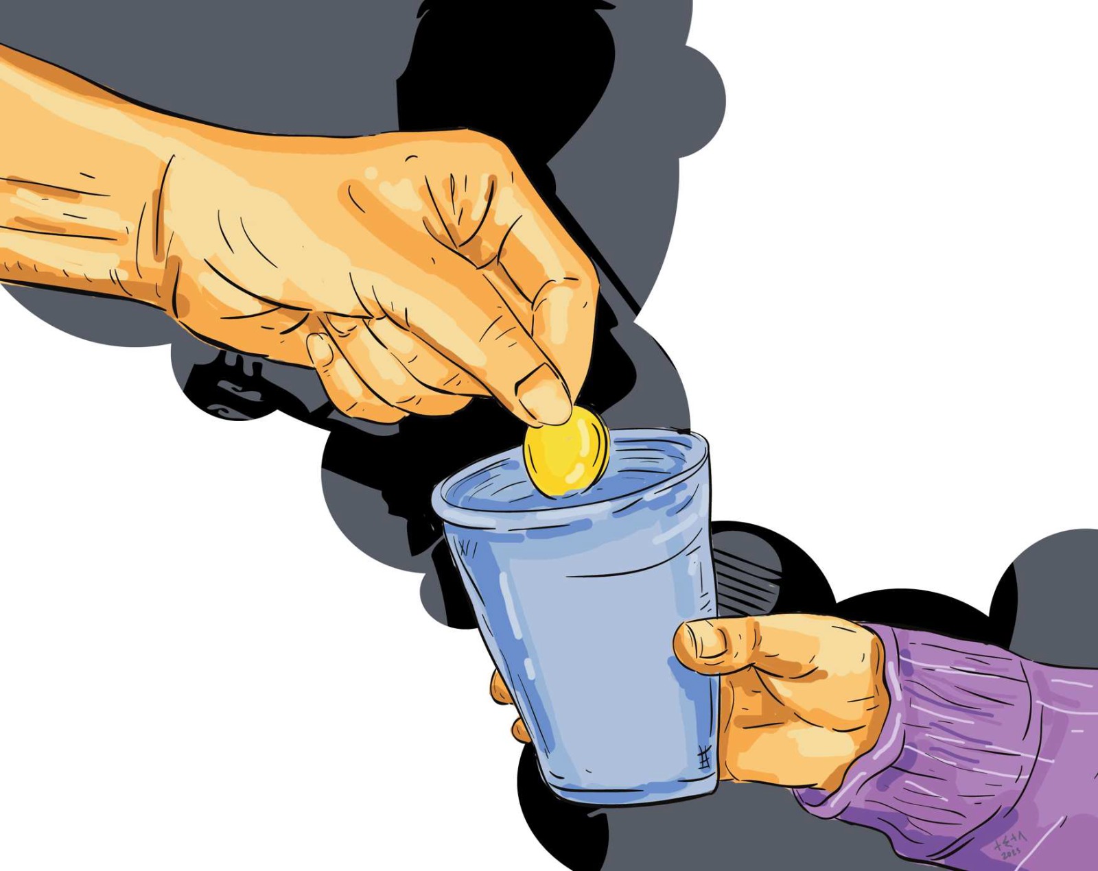 ilustrasi pengemis