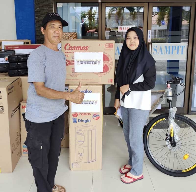 hadiah gowes dari hdci sampit kotim