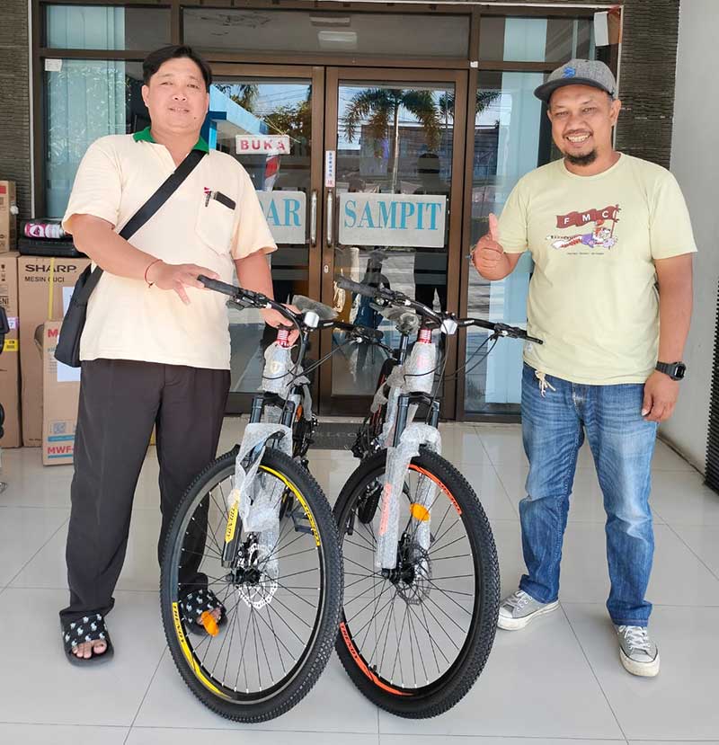 hadiah gowes dari pt sukajadi mekar sawit