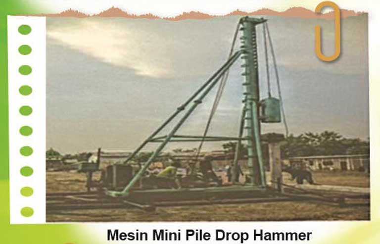 mesin mini pile drop hammer