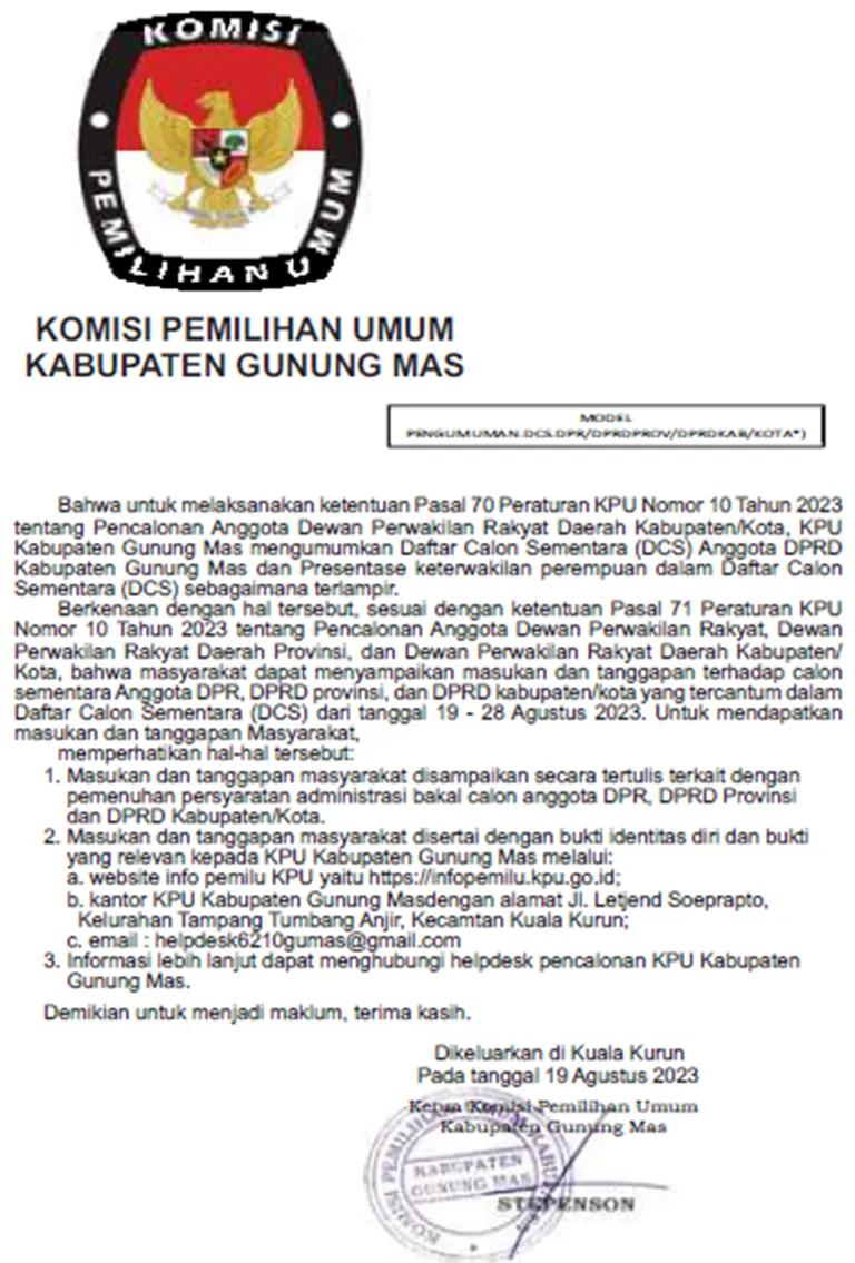 kpu gumas