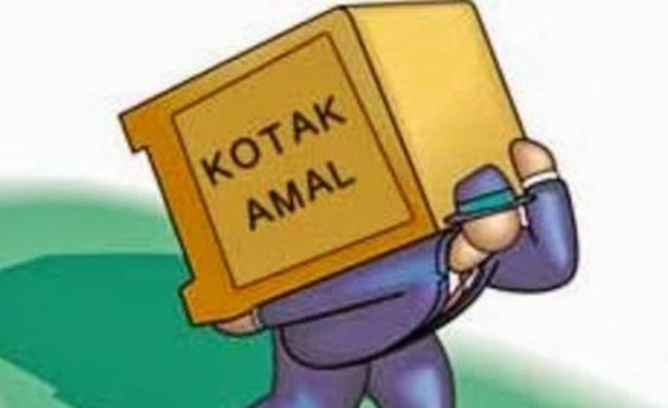 kotak amal ilustrasi