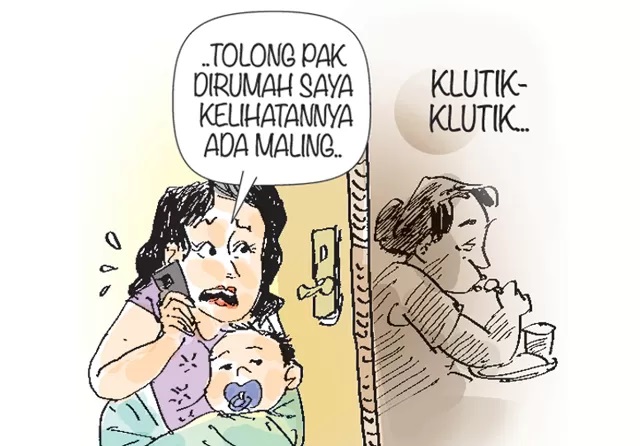 ilustrasi maling
