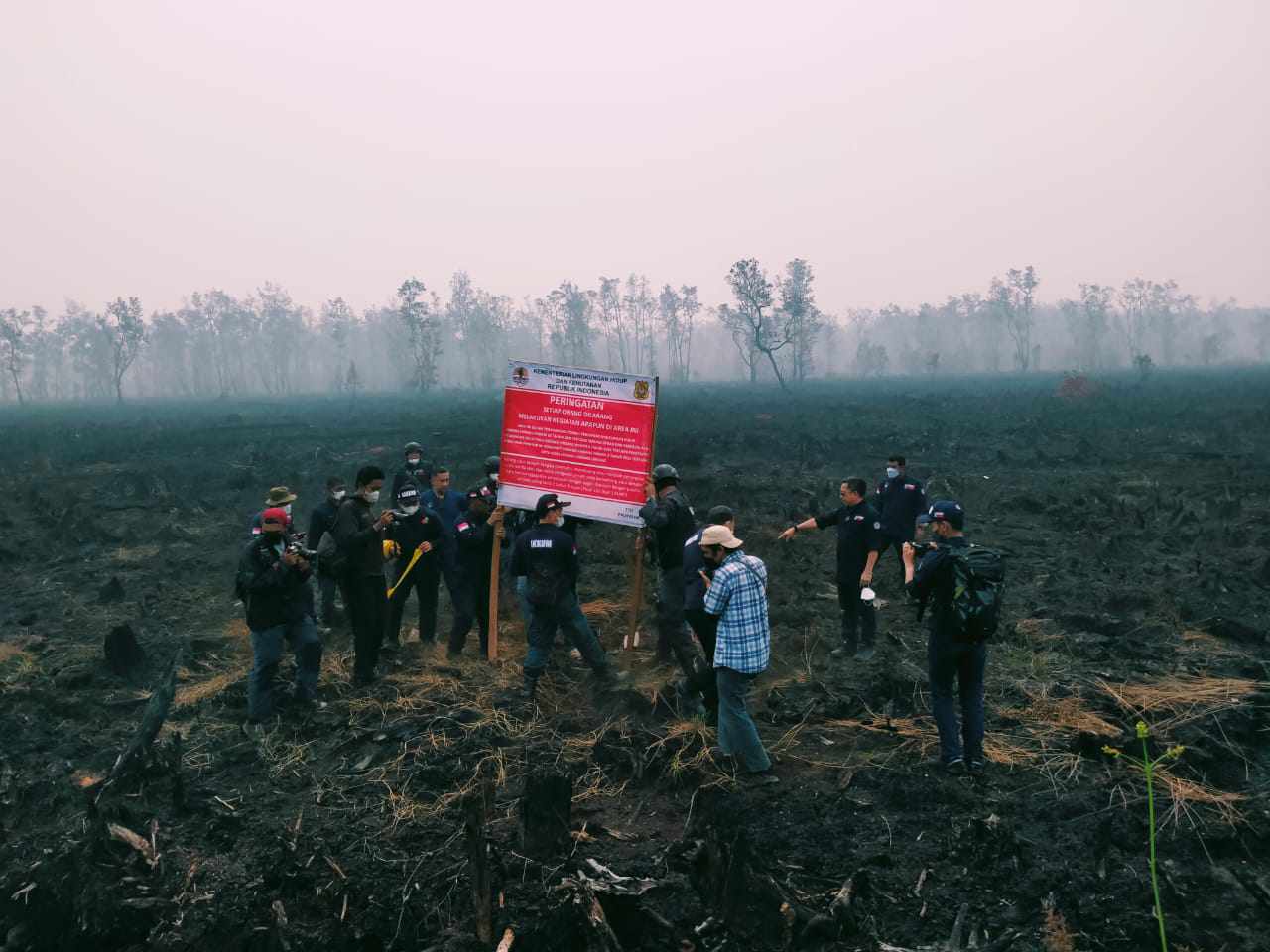 segel lokasi karhutla