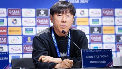 Pelatih timnas Sepak Bola Indonesia Shi Tae-Yong Pelatih timnas Sepak Bola Indonesia Shi Tae-Yong