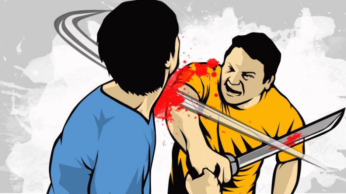 -ilustrasi adu bacok/Jawa Pos