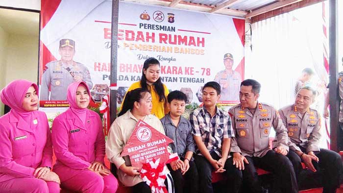Bedah rumah polda kalteng
