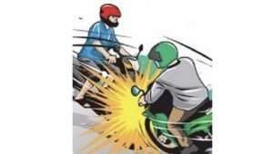 Ilustrasi kecelakaan motor