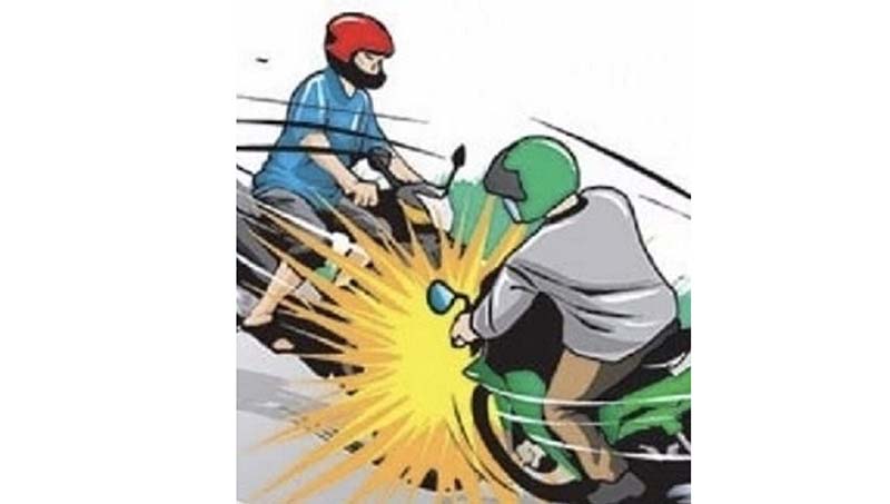 Ilustrasi kecelakaan motor