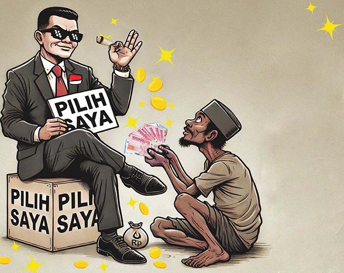 ilustrasi politik uang