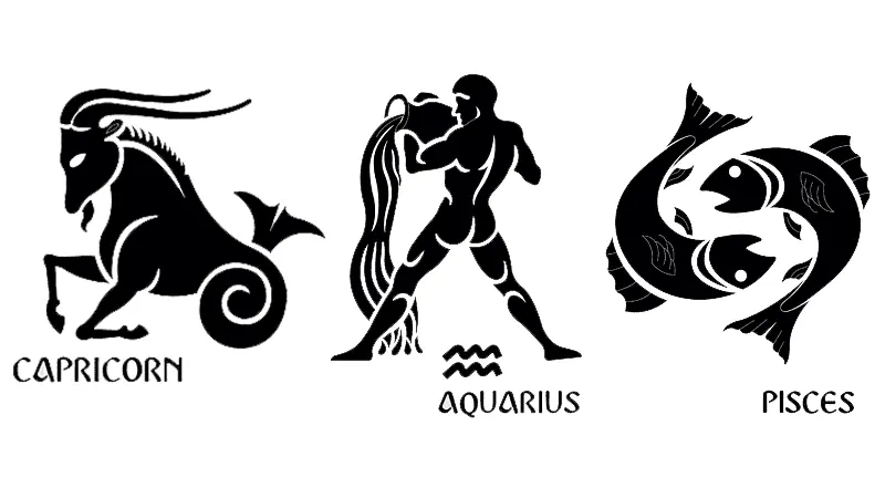 capricorn aquarius dan pisces