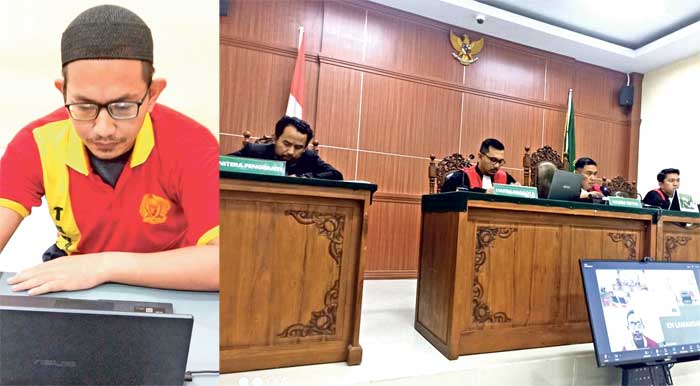 sidang perdana kurir sabu