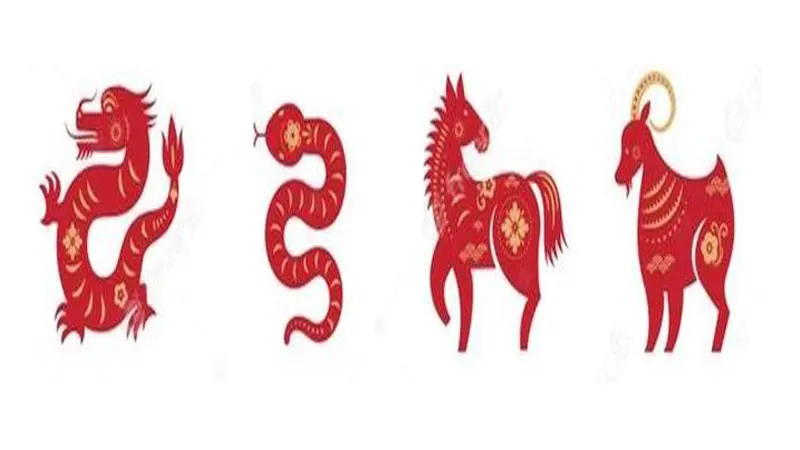 ramalan shio naga, ular, kuda, dan kambing