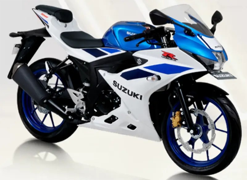 gsx r brilliant white met triton bue terbaru