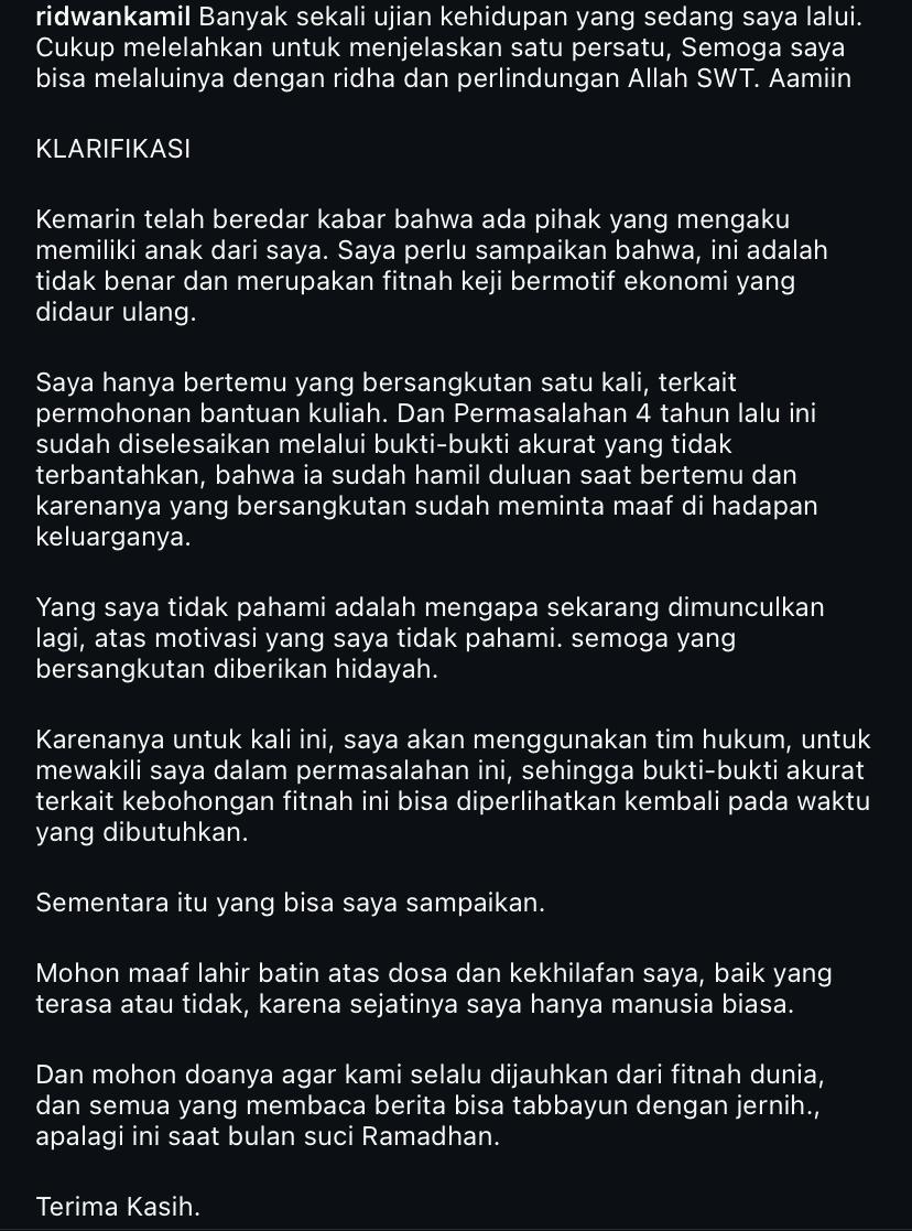 klarifikasi ridwan kamil