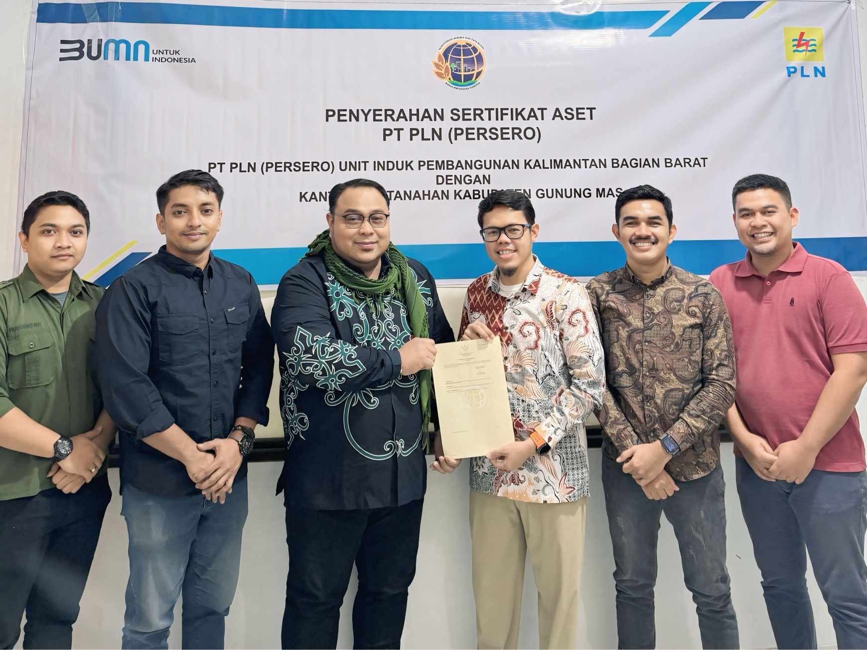 PLN berhasil menerima 42 Sertifikat Hak Guna Bangunan