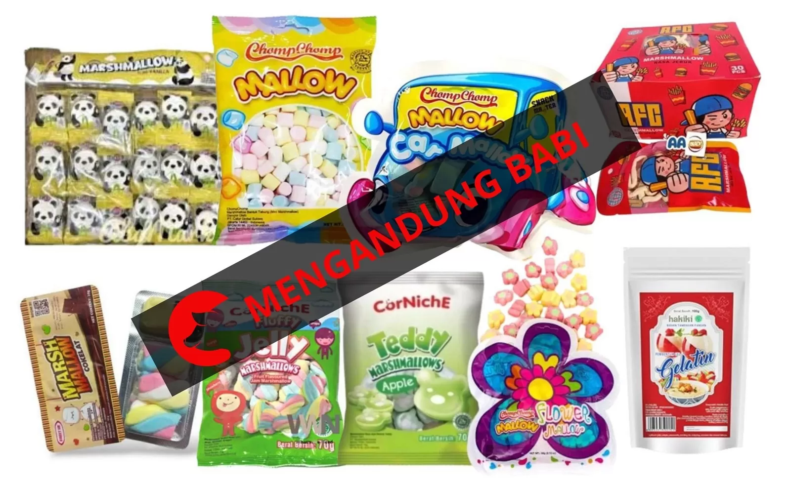 jajanan mengandung babi