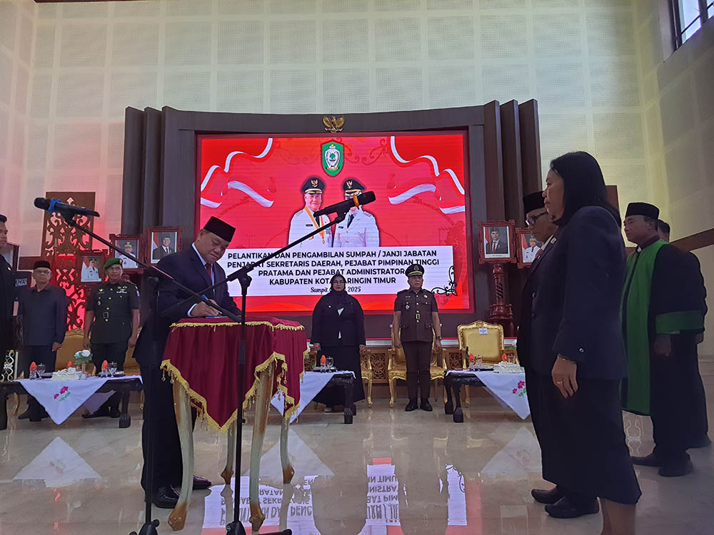 pelantikan pejabat kotim