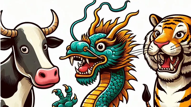 shio beruntung mei 2025 sapi naga dan harimau