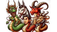 ramalan shio naga, ular, kuda, kambing