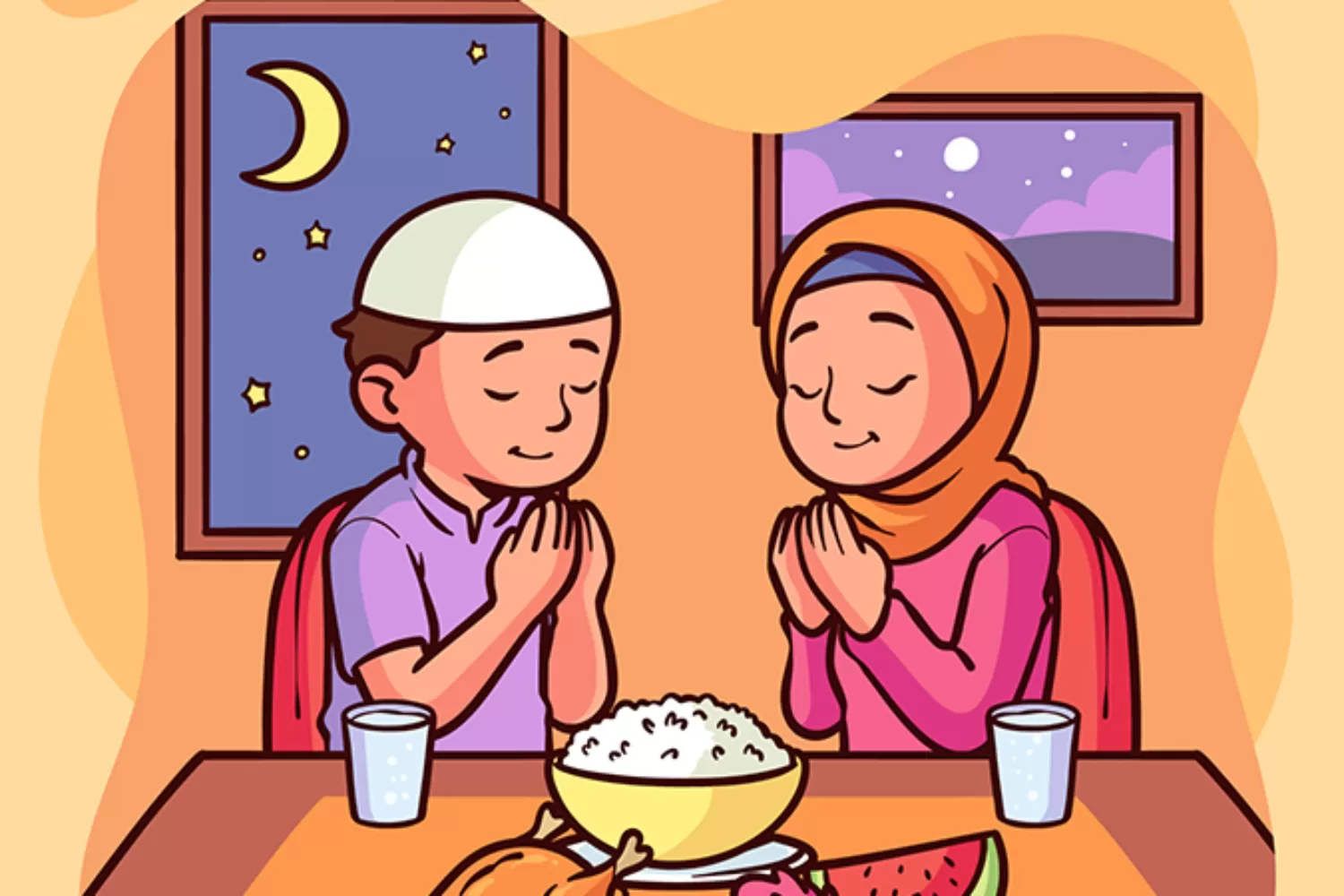 ILUSTRASI PUASA RAMADAN ilustrasi puasa ramadan