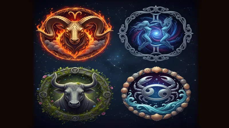 zodiak aries taurus gemini dan cancer