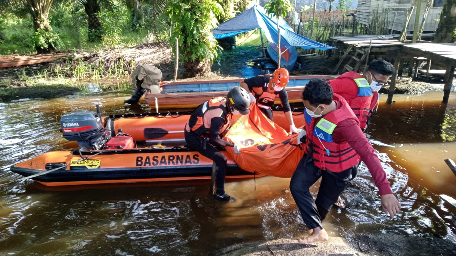 korban tenggelam di sungai seluluk