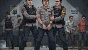 polisi tangkap polisi