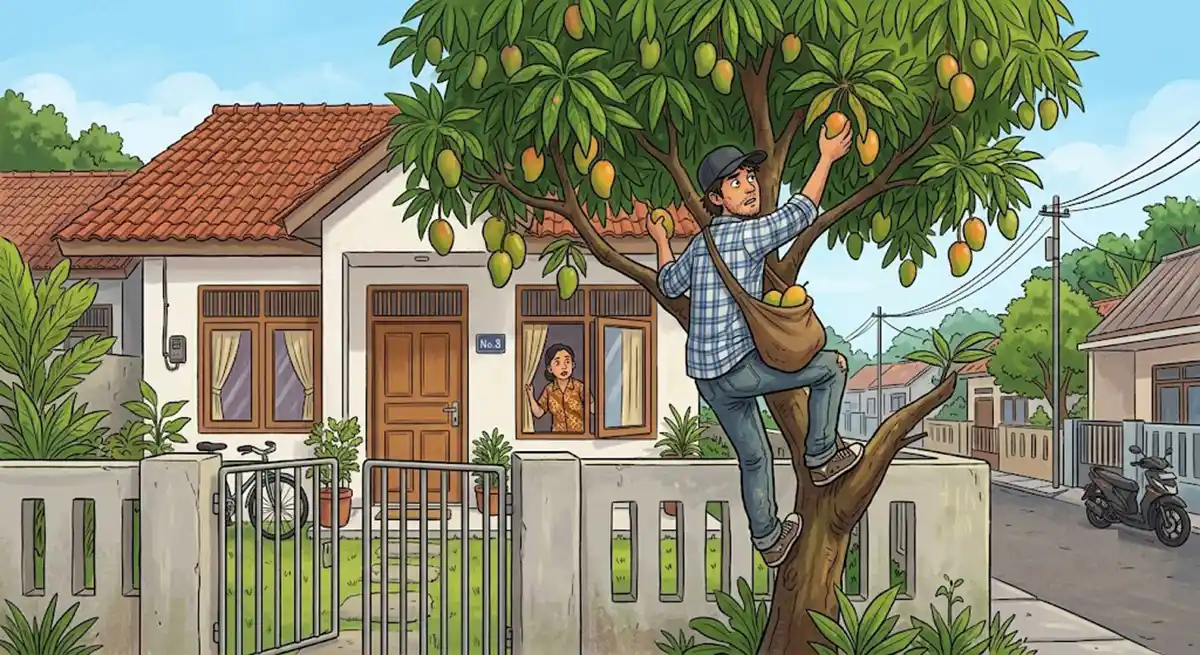mencuri mangga mencuri mangga