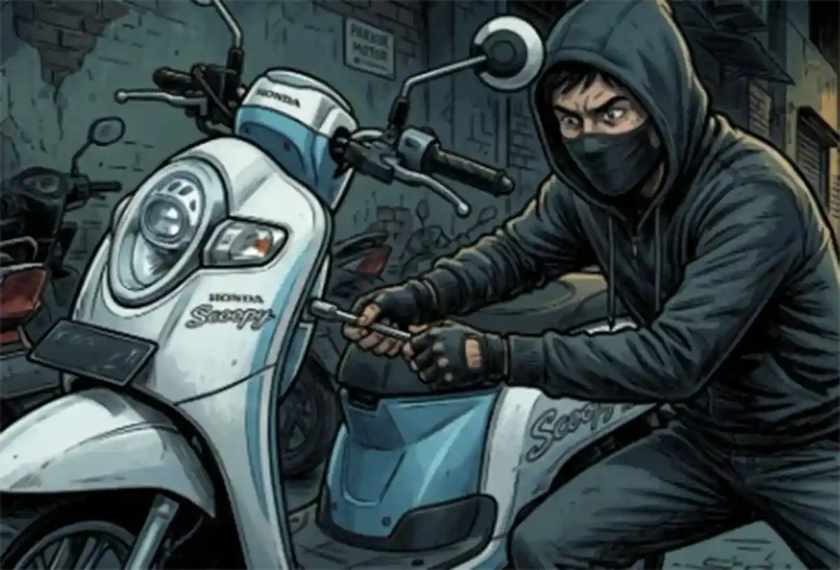 pencuri motor