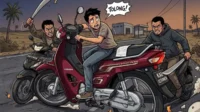 ilustrasi begal ilustrasi begal