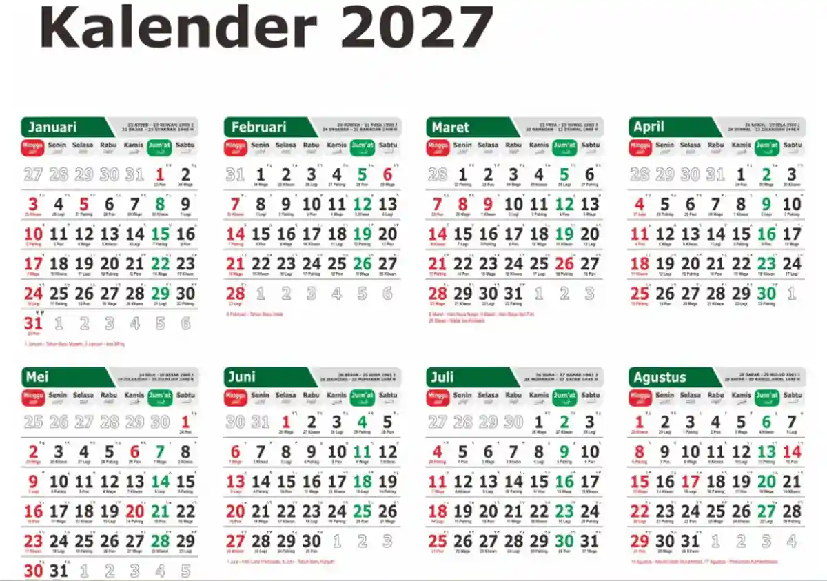 kalender 2027 kalender 2027
