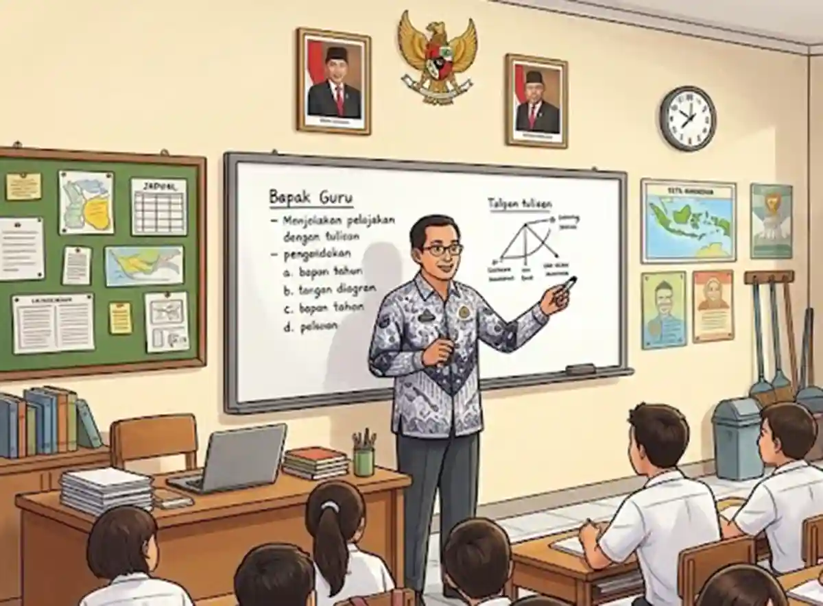 proses belajar dan mengajar di sekolah